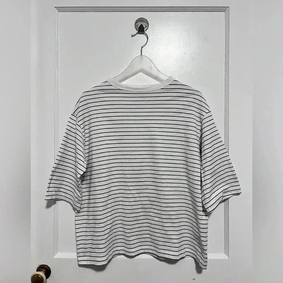 Handvaerk BOTTLE NECK 3/4 SLEEVE T-SHIRT
BORDER LIKE NEW - Picture 3 of 6